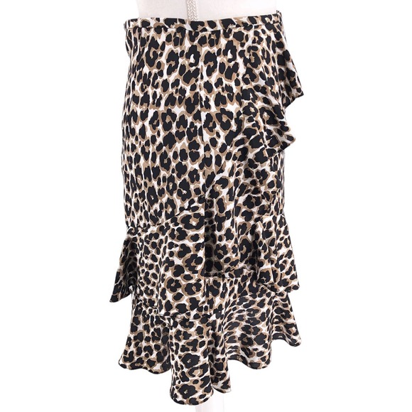 Michael Kors Collection Womens Size 2 100% Silk Ruffled Mini Skirt Made in Italy - Picture 3 of 6